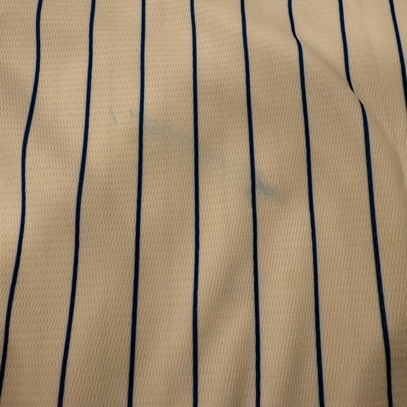 Kris Bryant 2016 Majestic Blue Pinstripe Cool Base Jersey - Picture 10 of 10